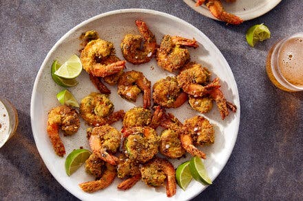 Crispy Cilantro-Chile Shrimp