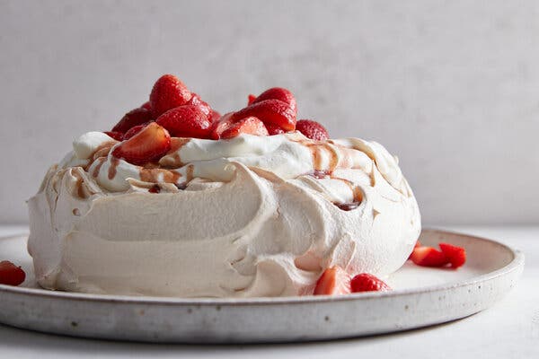 Strawberry Pavlova