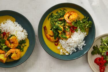 Ginger-Garlic Shrimp With Coconut Milk