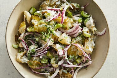 Smashed Pickle Salad