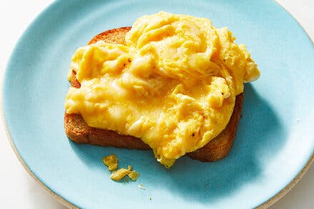 Cheesy Eggs on Toast