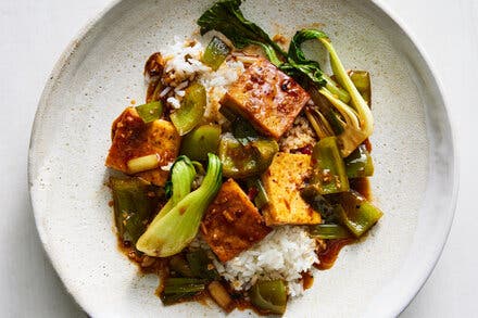 Soy-Braised Tofu With Bok Choy