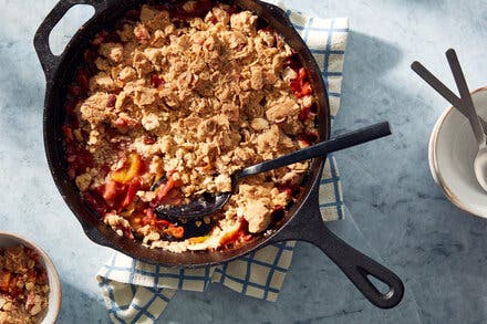 Vegan Peach Crumble