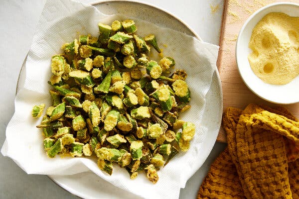 Pan-Fried Okra