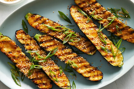 Image for Grilled Zucchini With Miso Glaze