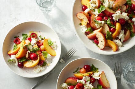 Stone Fruit Caprese