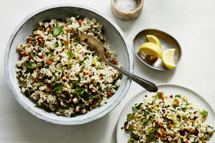 Image for Rice Salad With Currants, Almonds and Pistachios