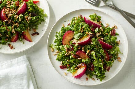 Crunchy Kale Salad With Plums and Dates