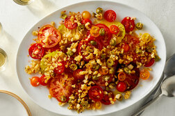 Image for Juicy Tomatoes With Parmesan-Olive Bread Crumbs