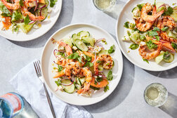 Image for Grilled Shrimp Salad With Melon and Feta