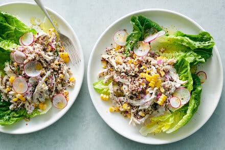 Chicken Salad With Corn, Quinoa and Yogurt Dressing