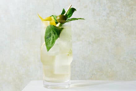 Basil Vermouth Cooler