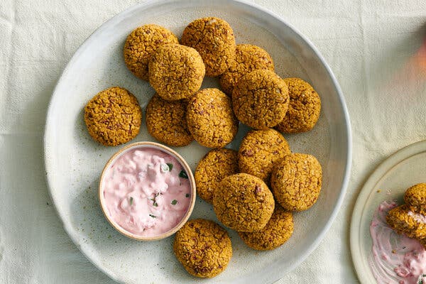 Three Sisters Bean Patties With Raspberry Aioli