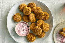 Image for Three Sisters Bean Patties With Raspberry Aioli