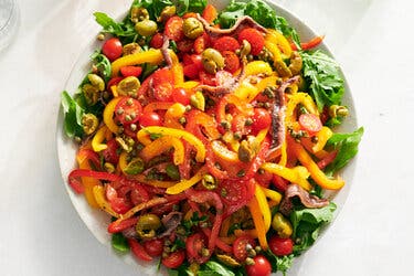 Bell Pepper Salad With Capers and Olives