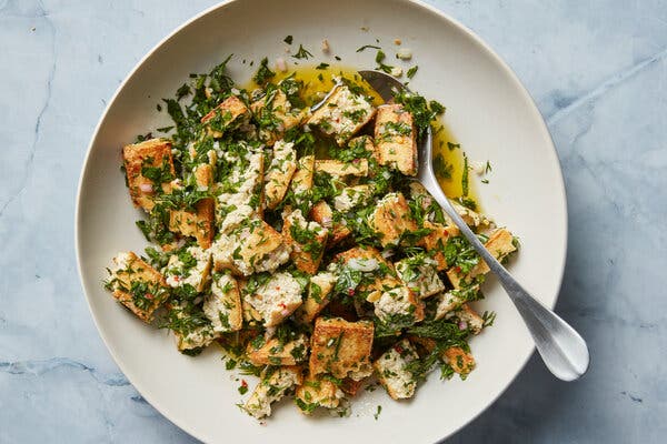 Herb-Marinated Seared Tofu 