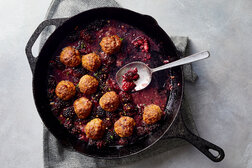 Image for Skillet Meatballs With Juicy Blackberries