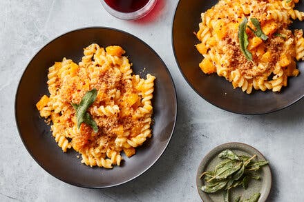 Butternut Squash Pasta With Brown-Butter Bread Crumbs