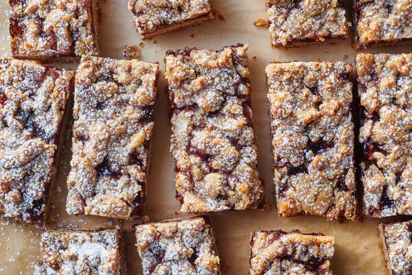 Pecan Linzer Bars