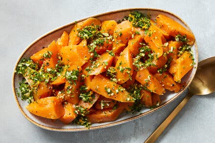 Ginger Beer-Glazed Butternut Squash With Gremolata 