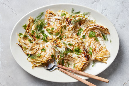 Image for Roasted Cabbage Wedges With Lemon Vinaigrette