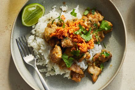Coconut Sambal Chicken With Rice