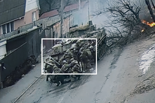Russian paratroopers invade Bucha, Ukraine on March 3, 2022, as they attempt to advance toward the capital Kyiv.
