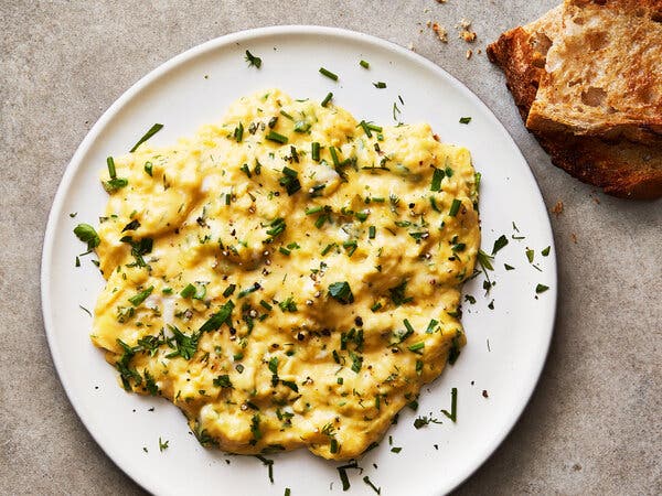 Velvety Scrambled Eggs