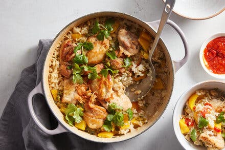 Sticky Coconut Chicken and Rice