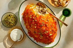 Image for Norinj Pilau (Rice With Candied Orange Peel, Saffron and Lamb)