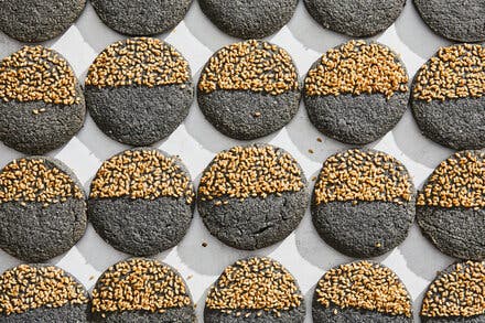 Black Sesame Shortbread