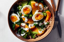 Image for Kale and Butternut Squash Bowl With Jammy Eggs