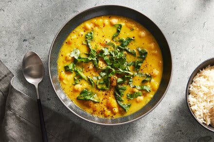 Squash and Chickpea Stew With Lemongrass