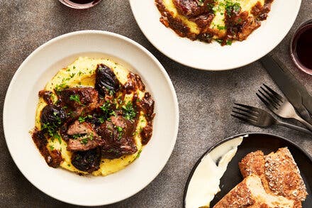 Slow-Cooker Braised Pork With Prunes and Orange 