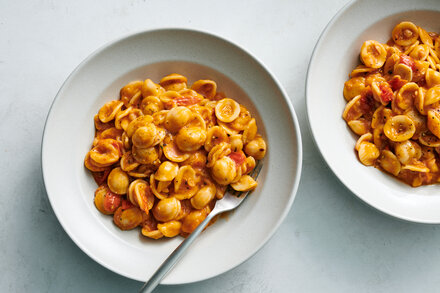 Image for Roasted White Bean and Tomato Pasta