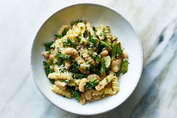 Image for Lemony Pasta With Asparagus and White Beans