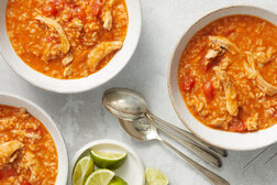 Image for Tomato-Ginger Chicken and Rice Soup