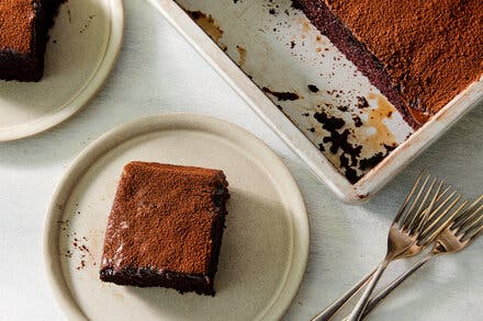 Chocolate Whiskey Cake With Coffee Caramel 