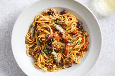 Sardine Pasta Puttanesca