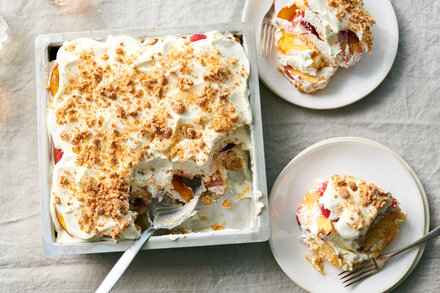 Image for Raspberry-Nectarine Icebox Cake