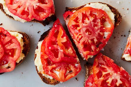 Tomato Cheddar Toasts