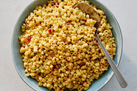 Corn and Miso Pasta Salad