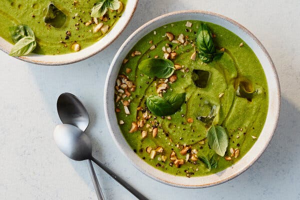 Chilled Zucchini Soup With Lemon and Basil