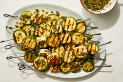 Image for Grilled Halloumi and Zucchini With Salsa Verde
