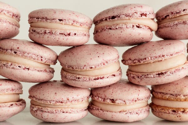 Raspberry Macarons