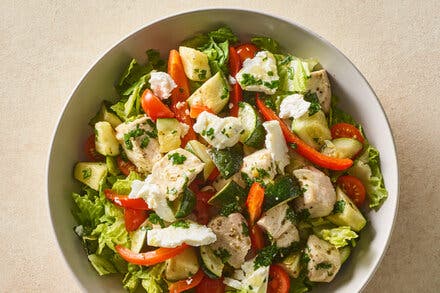 Sheet-Pan Chopped Salad With Chicken