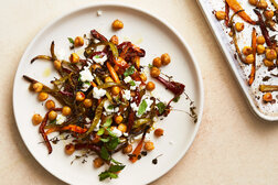 Image for Roasted Chickpeas and Peppers With Goat Cheese