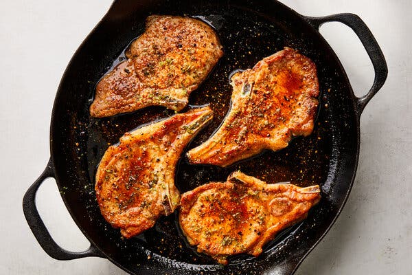 Maple-Soy Pork Chops With Shichimi Togarashi