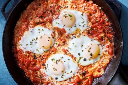 Jammy Tomato Breakfast Eggs