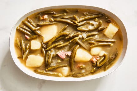 Braised Green Beans and Potatoes